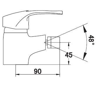 Смеситель "Смарт-Стрим" для биде хром SMARTsant SM044005AA* Смеситель "Смарт-Стрим" для биде хром SMARTsant SM044005AA*