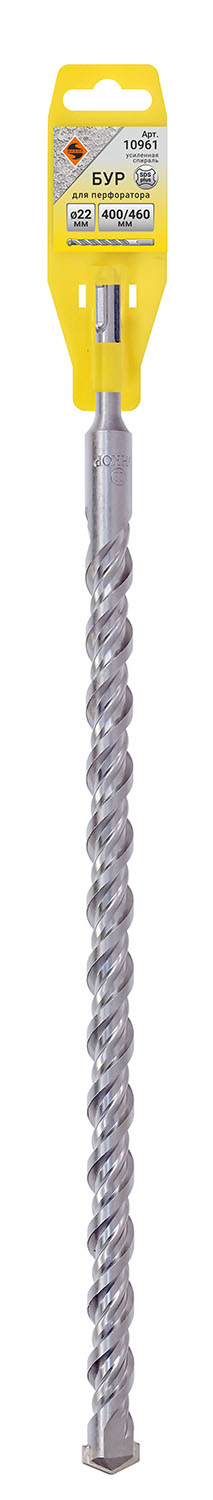Бур усиленный SDS + ф22х400/460 Энкор 10961 Бур усиленный SDS + ф22х400/460 Энкор 10961