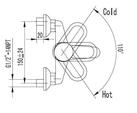 Смеситель "Смарт-Стрим" для ванны/душа излив 120мм SMARTsant SM044003AA* Смеситель "Смарт-Стрим" для ванны/душа излив 120мм SMARTsant SM044003AA*