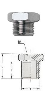 Пробка 1/4" GAV 12021/1223/3 Пробка 1/4" GAV 12021/1223/3