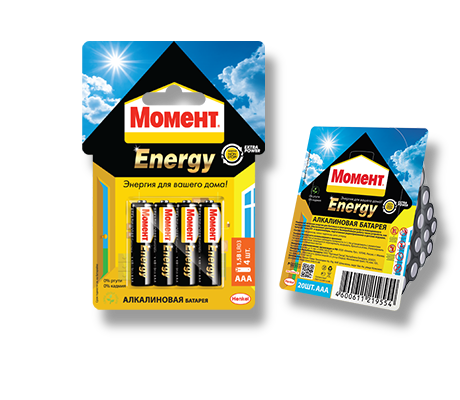 Батарейка AAA Henkel Момент Energy 4 шт 970533 Батарейка AAA Henkel Момент Energy 4 шт 970533