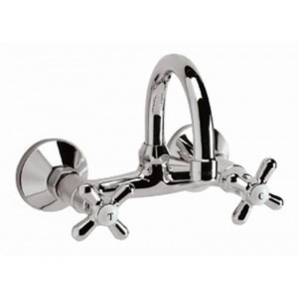 Смеситель "Ретро" для умывальника наст R излив 120мм Vidima BA123AA/B9707AA Смеситель "Ретро" для умывальника наст R излив 120мм Vidima BA123AA/B9707AA