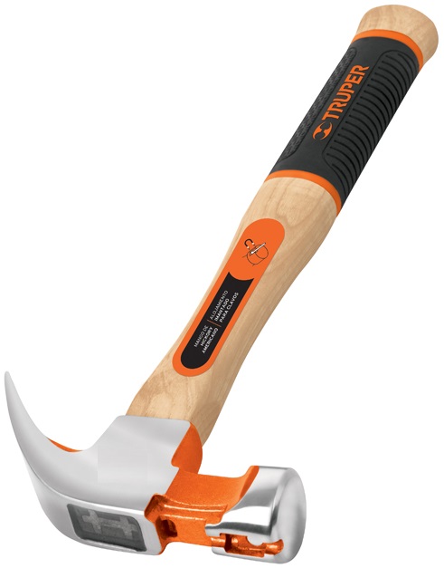 Молоток столярный TRUPER  300гр изогнутый с гвоздодером 16650 Молоток столярный TRUPER  300гр изогнутый с гвоздодером 16650