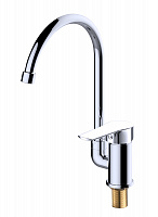 Смеситель KONNER "KITCHEN" для кухни с высоким трубчатым изливом KIT1204 Смеситель KONNER "KITCHEN" для кухни с высоким трубчатым изливом KIT1204