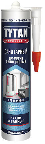 Герметик силиконовый санитарный прозрачный TYTAN 280мл 17998 Герметик силиконовый санитарный прозрачный TYTAN 280мл 17998