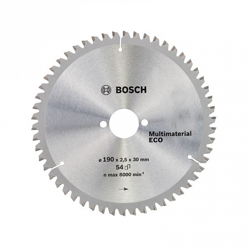 Диск пильный универсальный (190x30 z54) Multimaterial Eco BOSCH 2.608.641.802 Диск пильный универсальный (190x30 z54) Multimaterial Eco BOSCH 2.608.641.802