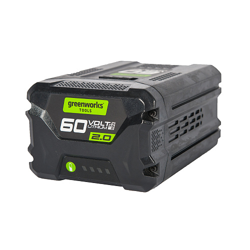 Аккумулятор Greenworks 60 В 2,0 Ач G60B2 2918307 Аккумулятор Greenworks 60 В 2,0 Ач G60B2 2918307
