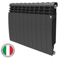 Биметаллический радиатор Royal Thermo PianoForte 500/100  10 секций чёрный 1054878 Биметаллический радиатор Royal Thermo PianoForte 500/100  10 секций чёрный 1054878
