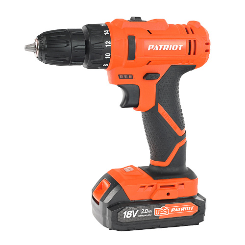 Шуруповерт аккумуляторный PATRIOT BR 187UES 180301547 Шуруповерт аккумуляторный PATRIOT BR 187UES 180301547