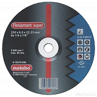 Круг шлифовальный ф180х6,0х22 по металлу Flexiamant Metabo 616277000 Круг шлифовальный ф180х6,0х22 по металлу Flexiamant Metabo 616277000