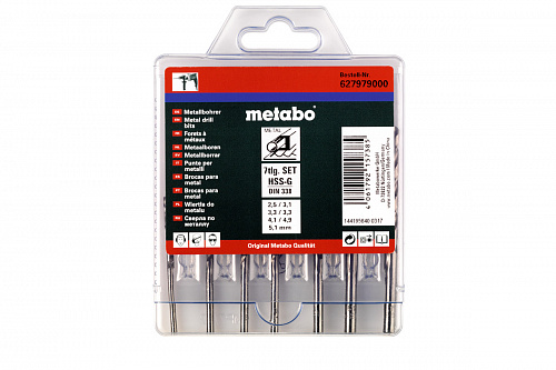 Набор сверл Metabo 7 шт 627979000 Набор сверл Metabo 7 шт 627979000