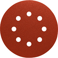 Шлифкруг ф125 липучка 8 отверстий для дерева k 240 ( 5шт) 315552 Шлифкруг ф125 липучка 8 отверстий для дерева k 240 ( 5шт) 315552