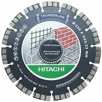Диск алмазный отрезной универсальный THUNDERLINE (230 х 22.2 мм) для УШМ Hitachi HTC-773047 Диск алмазный отрезной универсальный THUNDERLINE (230 х 22.2 мм) для УШМ Hitachi HTC-773047