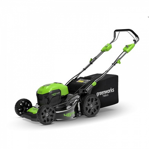 Самоходная аккумуляторная газонокосилка Greenworks GD40LM46SP (без АКБ и ЗУ) 2506807 Самоходная аккумуляторная газонокосилка Greenworks GD40LM46SP (без АКБ и ЗУ) 2506807