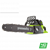 Пила цепная аккумуляторная Greenworks GD40CS40 Б/Щ 20077