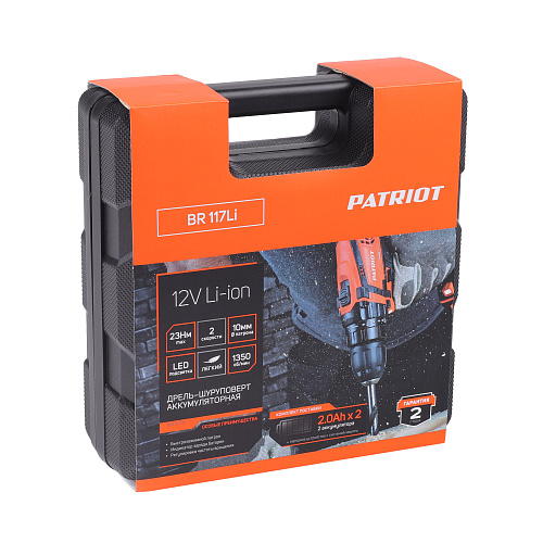 Шуруповерт аккумуляторный PATRIOT BR 117Li 180301117