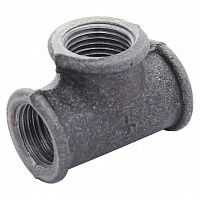 Тройник равный Ду32 чугун Тройник равный Ду32 чугун