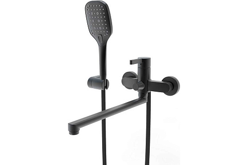 Смеситель KONNER "STICK" для ванны длинный излив черный STK1600BK Смеситель KONNER "STICK" для ванны длинный излив черный STK1600BK