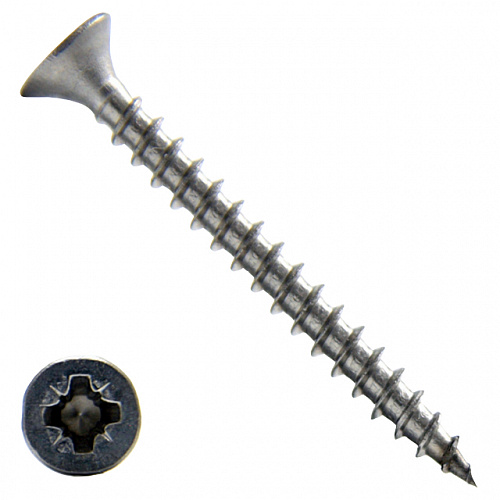 Шуруп универсальный 5х 40 мм нерж A2 Шуруп универсальный 5х 40 мм нерж A2