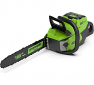Пила цепная аккумуляторная Greenworks GD60CS40K2 б/щ 40см 60В  2006907UA