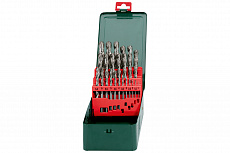 Набор сверл для металла Metabo HSS-R 25 шт. в мет. футляре 627152000