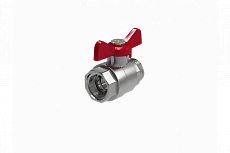 Кран шаровой Royal Thermo Optimal 1" FF бабочка 1007832/RTO 07.009