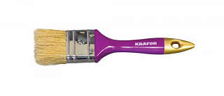 Кисть плоская KRAFOR 3"/75мм светлая натуральная щетина 005-0030/49221 Кисть плоская KRAFOR 3"/75мм светлая натуральная щетина 005-0030/49221