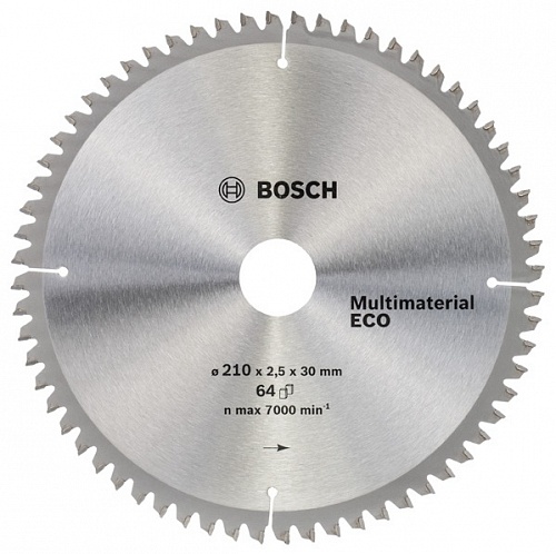 Диск пильный универсальный (210x30 z64) Multimaterial Eco BOSCH 2.608.641.803 Диск пильный универсальный (210x30 z64) Multimaterial Eco BOSCH 2.608.641.803
